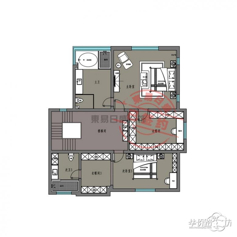 你山A户型368平户型解析 现代法式设计方案 你山A户型368平户型解析 现代法式设计方案