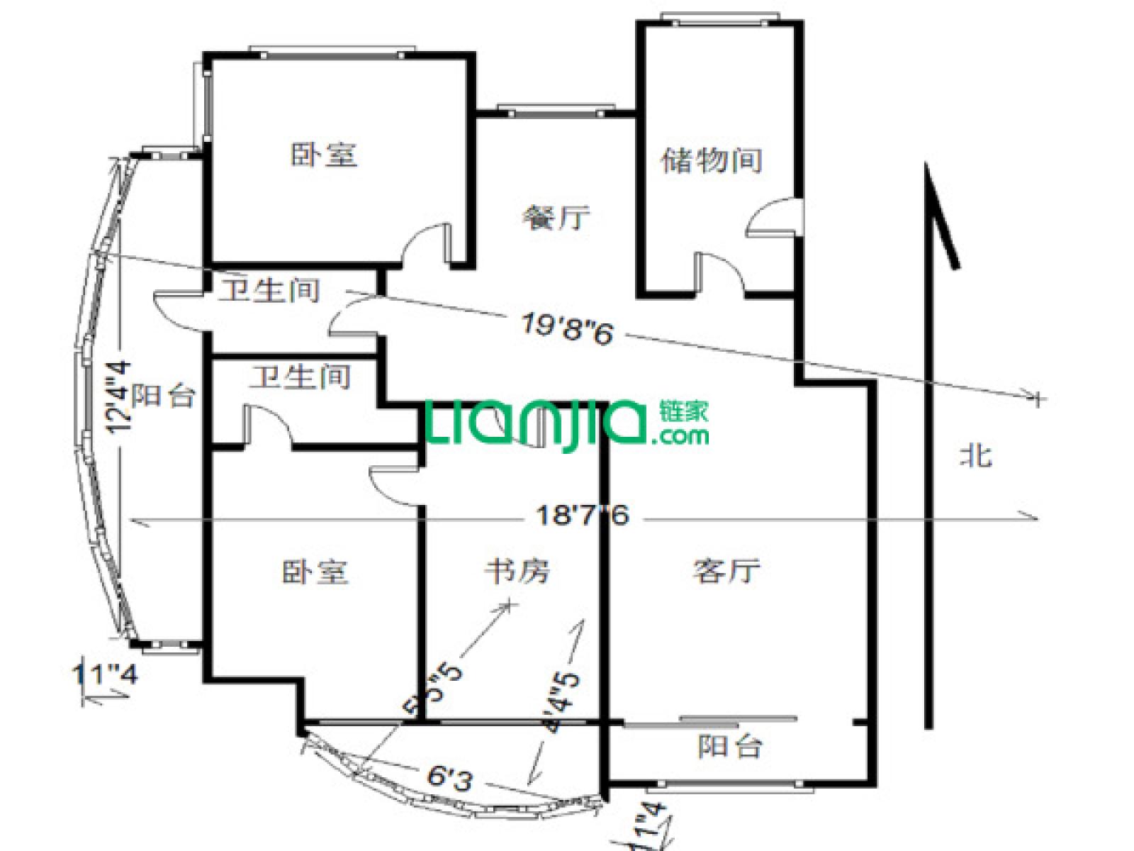 托乐嘉睦邻居 3室2厅 131平