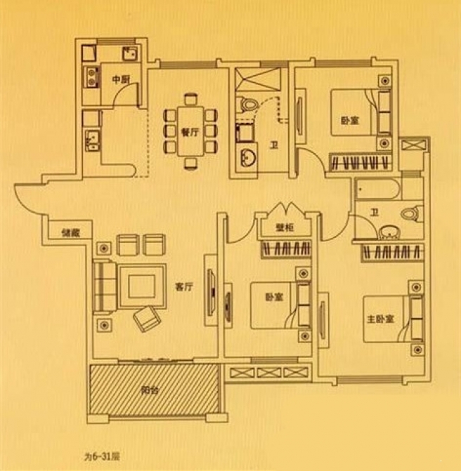 高速滨湖时代广场户型